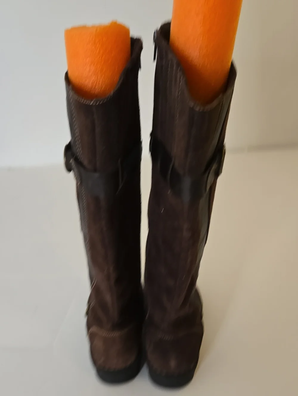 Clarks Women's Brown Suede Leather Knee High Riding Boots Size 9M 62816